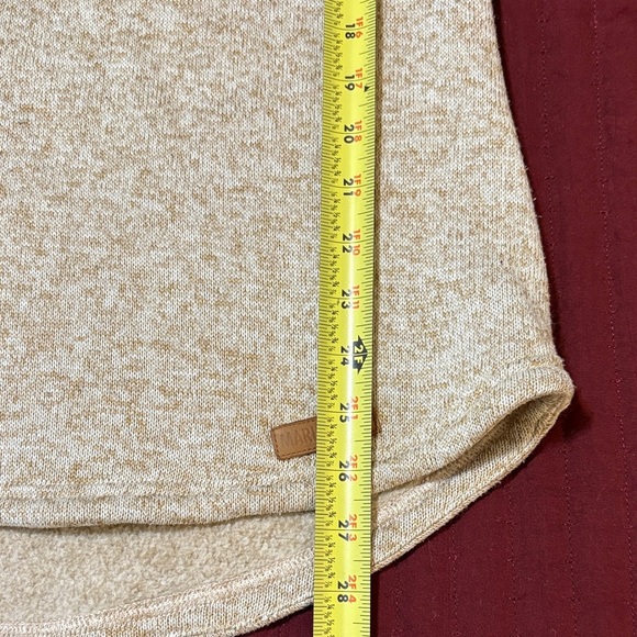 Marleylilly Sherpa Women's Pullover Lt. Brown Gold Snaps Size Medium - Picture 9 of 11